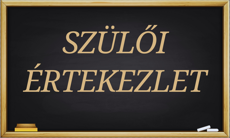 Szülői értekezlet