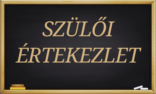 Szülői értekezlet